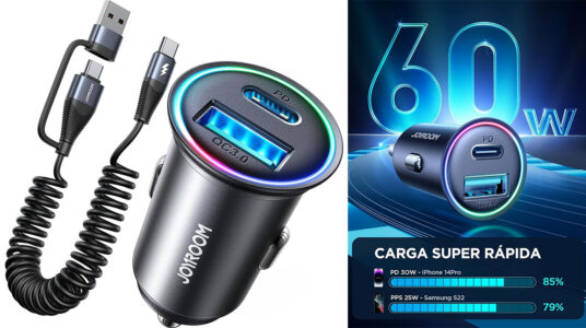 Chollo Cargador Joyroom USB-C de 60 W para coche