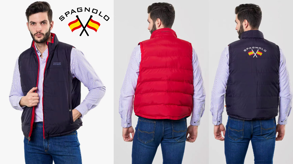 Chollo Chaleco reversible Spagnolo para hombre