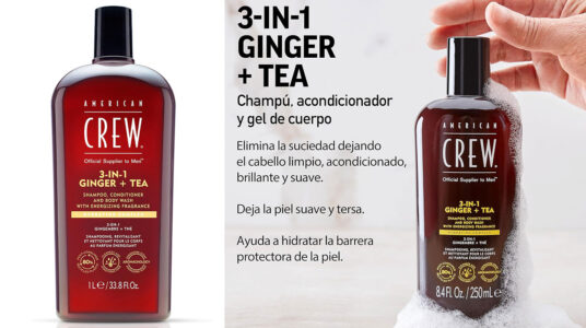 Chollo Champú, acondicionador y gel de ducha American Crew Jengibre + Té