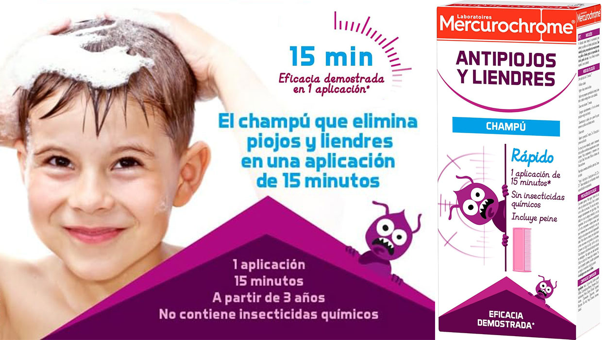 Chollo Champú antipiojos y liendres Mercurochrome 
