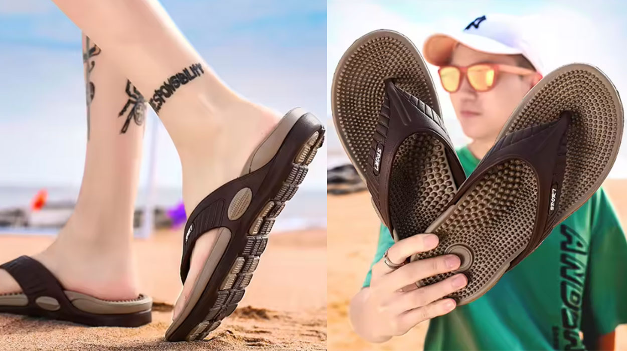 Chanclas de playa y piscina antideslizantes para hombre baratas