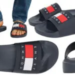Chollo Chanclas slider Tommy Jeans con logo en relieve para hombre