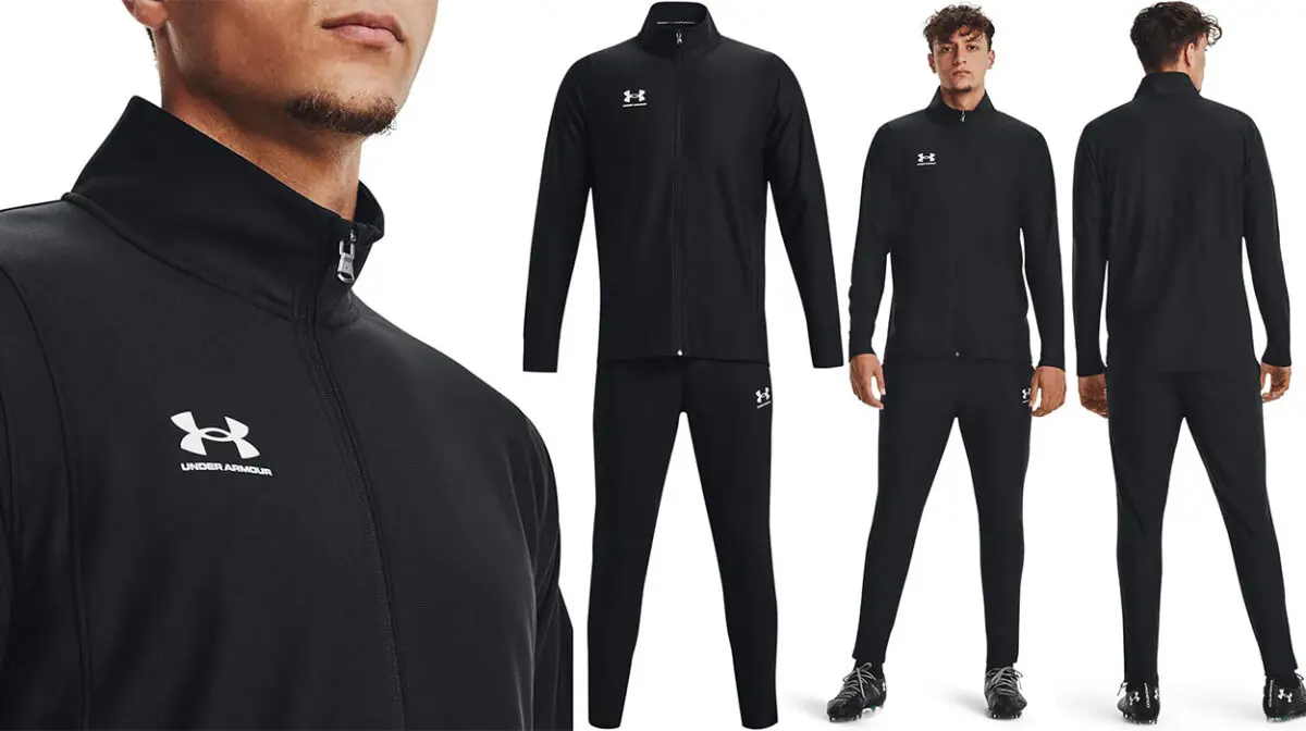 Equípate con lo mejor con este chándal clásico Under Armour