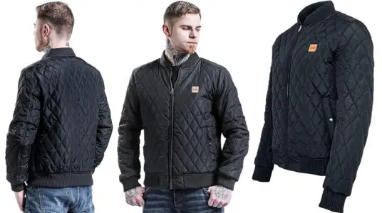 Chollo Chaqueta acolchada Urban Classics Diamond de tipo bomber para hombre