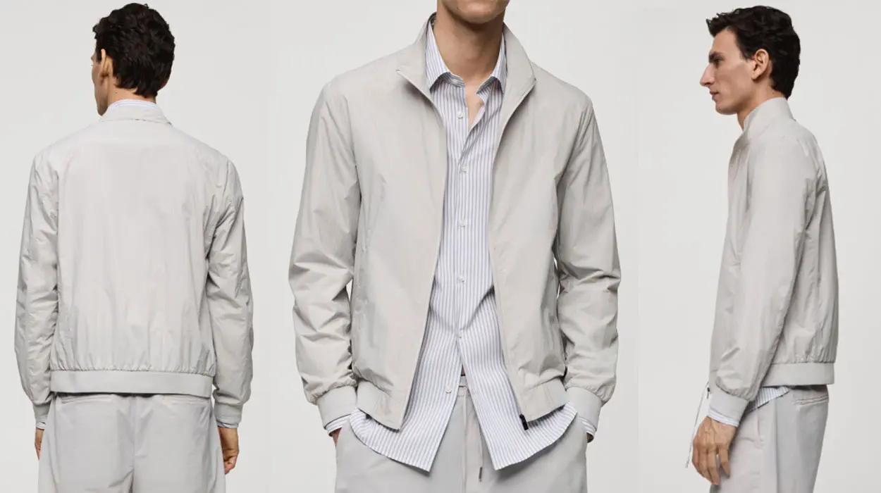 Chaqueta Mango Perfomance repelente al agua para hombre