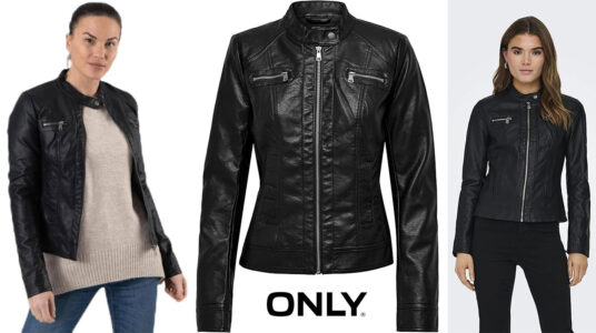 Chollo Chaqueta Only Onlbandit de cuero sintético para mujer