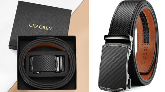 Chollo Cinturón Chaoren de cuero para hombre