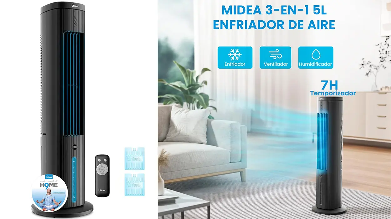 Chollo Climatizador 3 en1 MIDEA con mando a distancia
