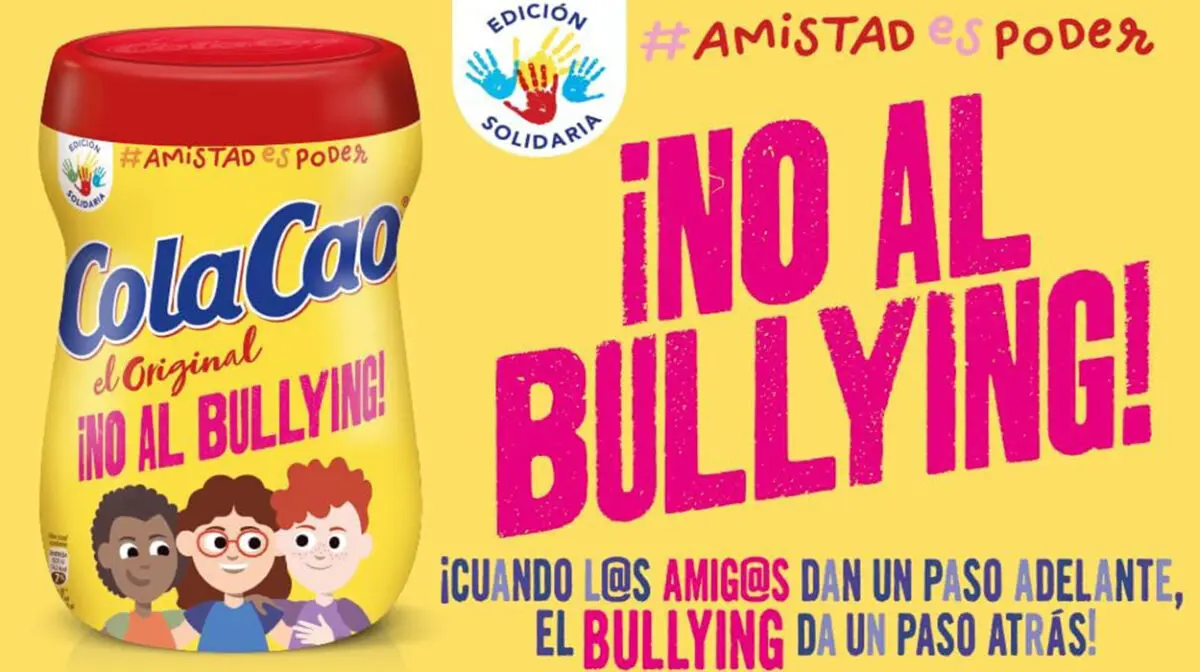 ColaCao Original de edición solidaria No al Bullying de 4,3 kg con taburete de regalo