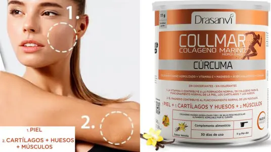 Colágeno Marino Hidrolizado + Cúrcuma con Magnesio Drasanvi Collmar