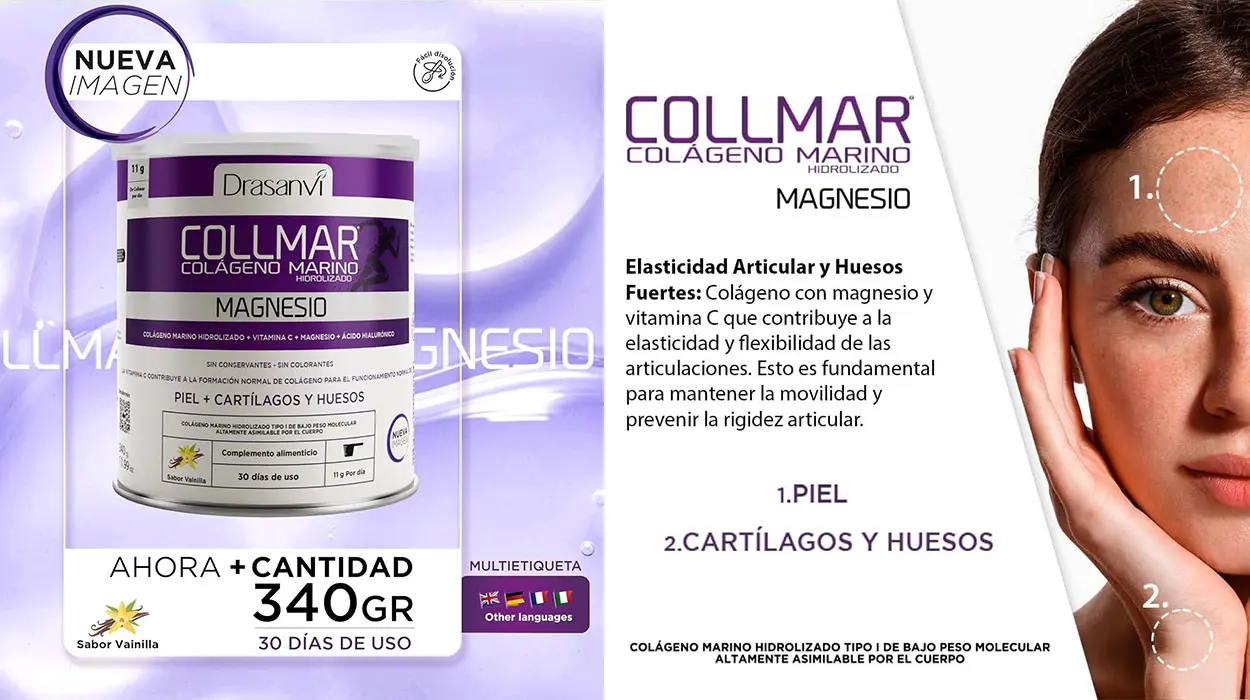 Colágeno Hidrolizado Drasanvi con magnesio, hialurónico y vitamina C barato