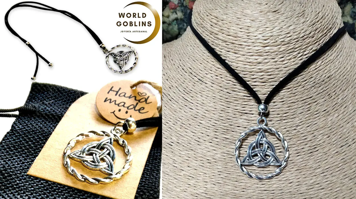 Collar de plata Nudo de Bruja de World Goblins