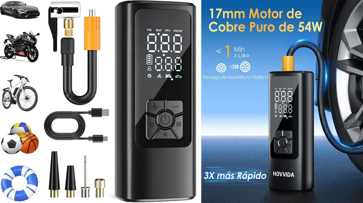 Compresor de aire portátil Hovvida de 150 psi