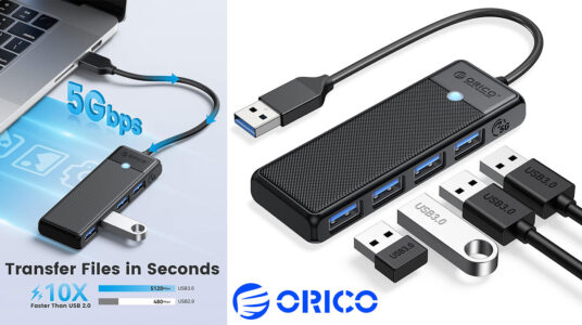 Chollo Concentrador Orico de 4 puertos USB 3.0