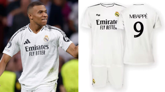 Chollo Conjunto camiseta y pantalón Real Madrid Mbappé