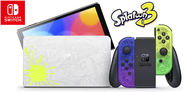 Chollo Consola Nintendo Switch OLED Splatoon 3 Edición Limitada