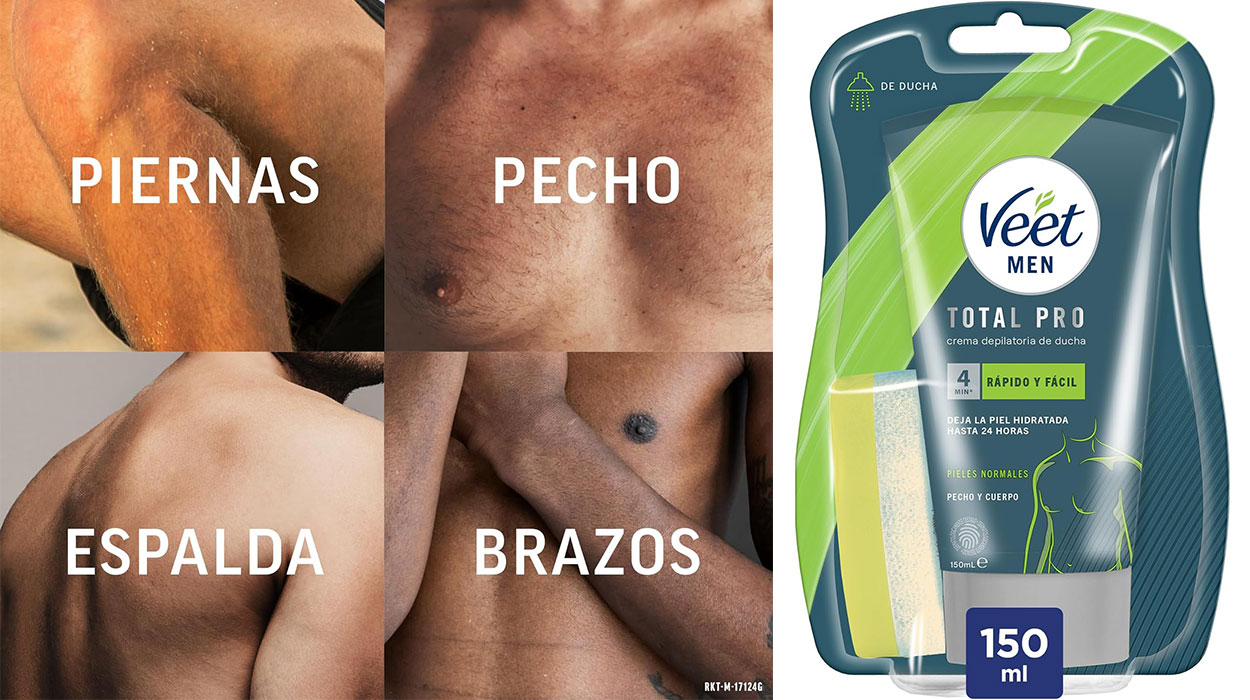 Chollo Crema depilatoria corporal de ducha Veet for Men para hombre