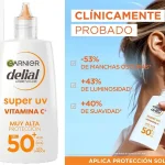 Chollo Crema facial Garnier Delial Super UV FPS 50+ con Vitamina C por sólo 10,19€ (-30%)