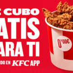 Cubo KFC gratis en tu primer pedido en la app con cupón descuento