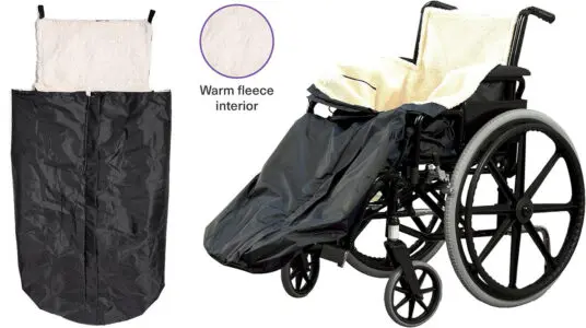 Chollo Cubrepiernas Bramble con forro polar para silla de ruedas