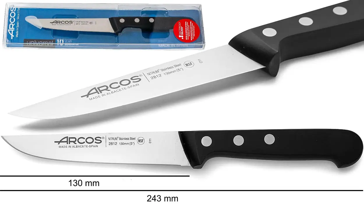 Chollo Cuchillo de cocina Arcos Universal con hoja de 130 mm 