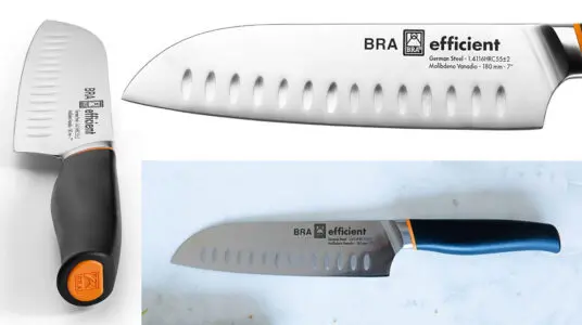 Cuchillo Santoku BRA Efficient de acero inoxidable
