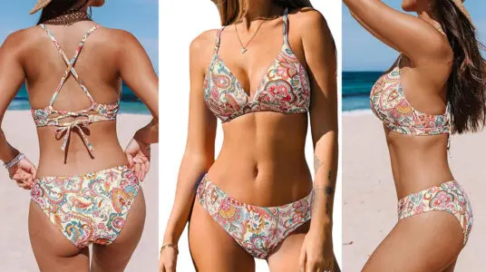 Conjunto de bikini vintage Cupshe para mujer