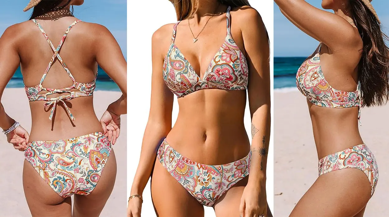 Conjunto de Bikini vintage Cupshe para mujer