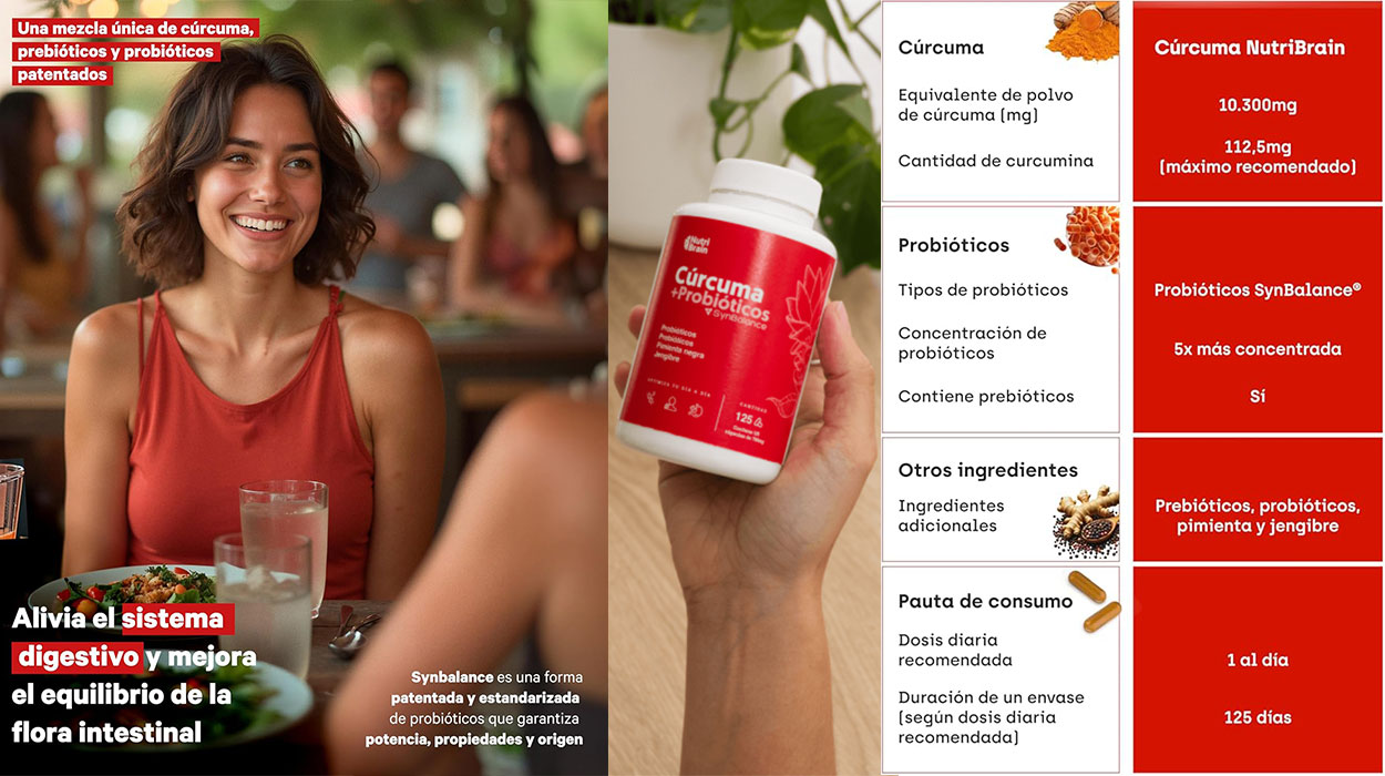 Cúrcuma con Probióticos NutriBrain barata