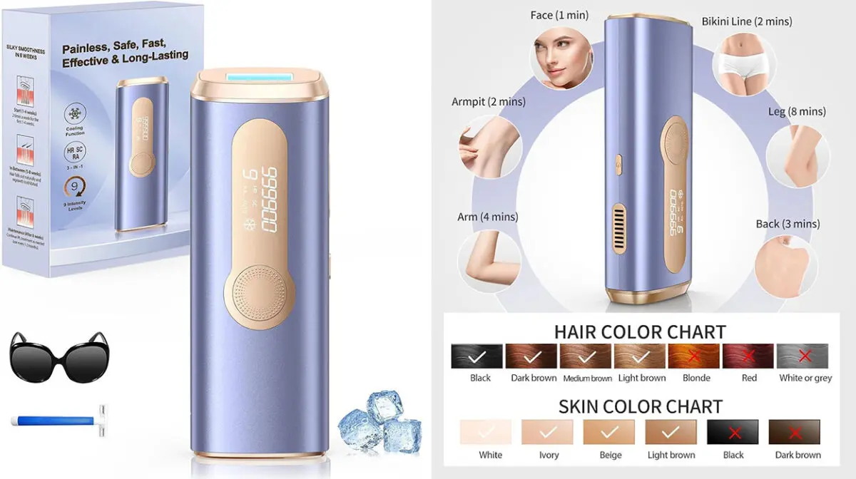 Depiladora láser IPL Haarlosy con refrigeración