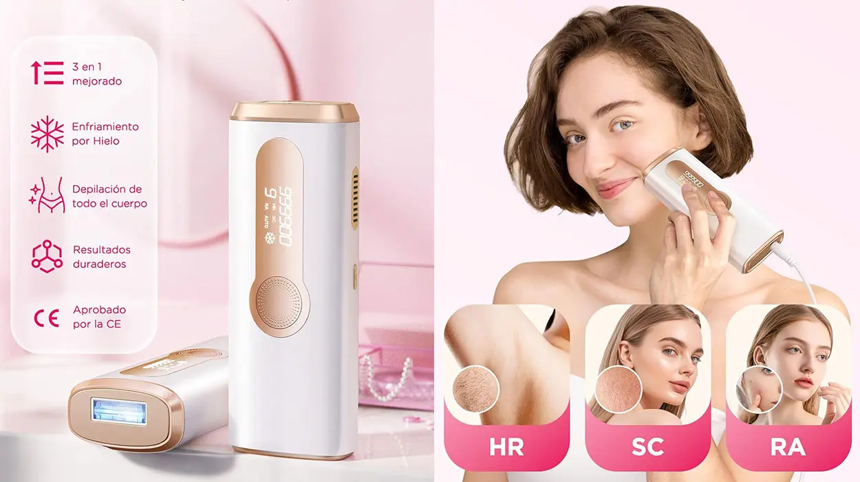 Chollo Depiladora láser IPL Haarlosy con refrigeración 