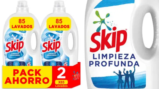 Chollo Pack Detergente Skip Limpieza Profunda con 170 lavados