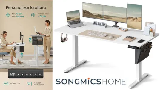 Chollo Escritorio Eléctrico Regulable Songmics