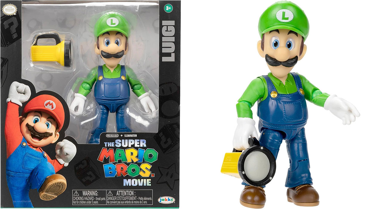 Chollo Figura articulada de Luigi de 13 cm de The Super Mario Bros Movie 