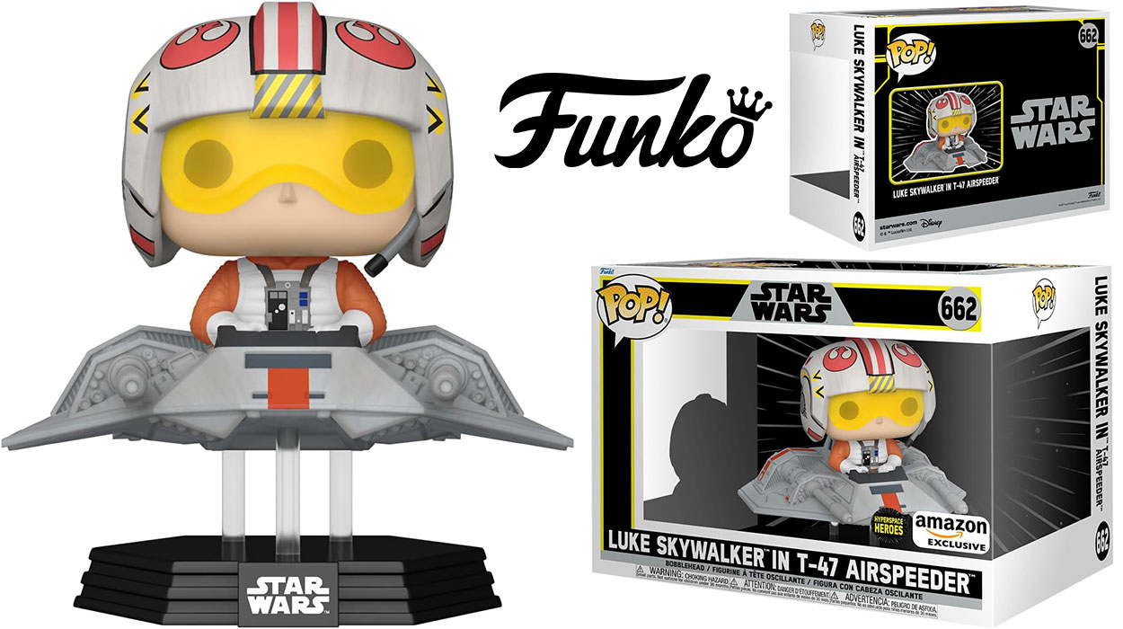 Chollo Funko Star Wars Luke In T-47 Airspeeder 