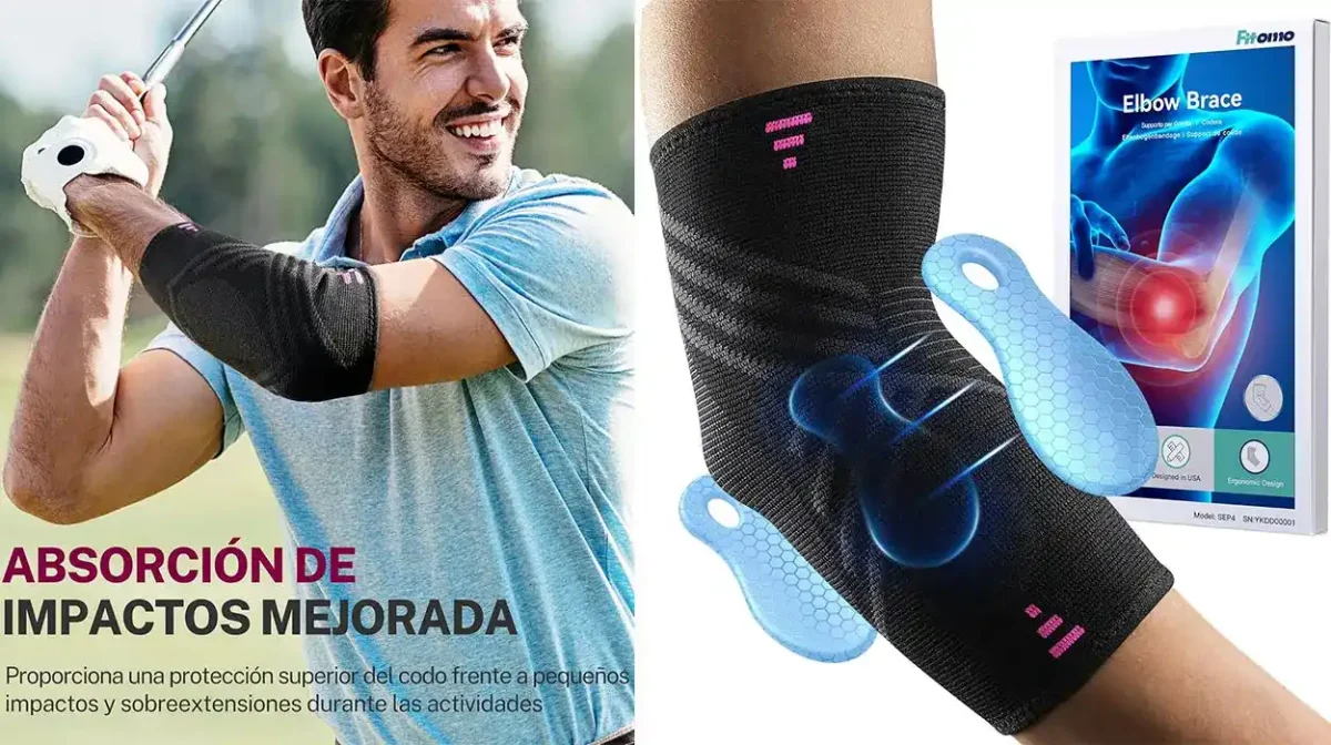 Dile adiós a la tendinitis con esta codera de compresión Fitomo que cuesta MUCHO MENOS de lo que piensas