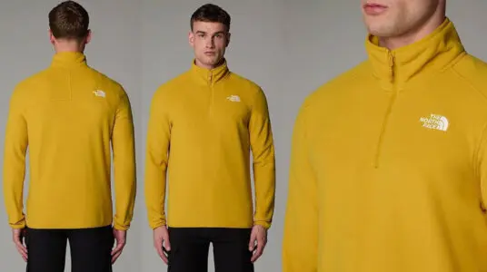 Chollo Forro polar The North Face Glacier 100 con cremallera de 1/4 para hombre