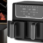 Chollo Freidora de aire Swiss Home Dark de 6 litros con doble cesta