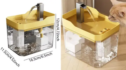 Chollo Fuente de agua automática para gatos y perros pequeños