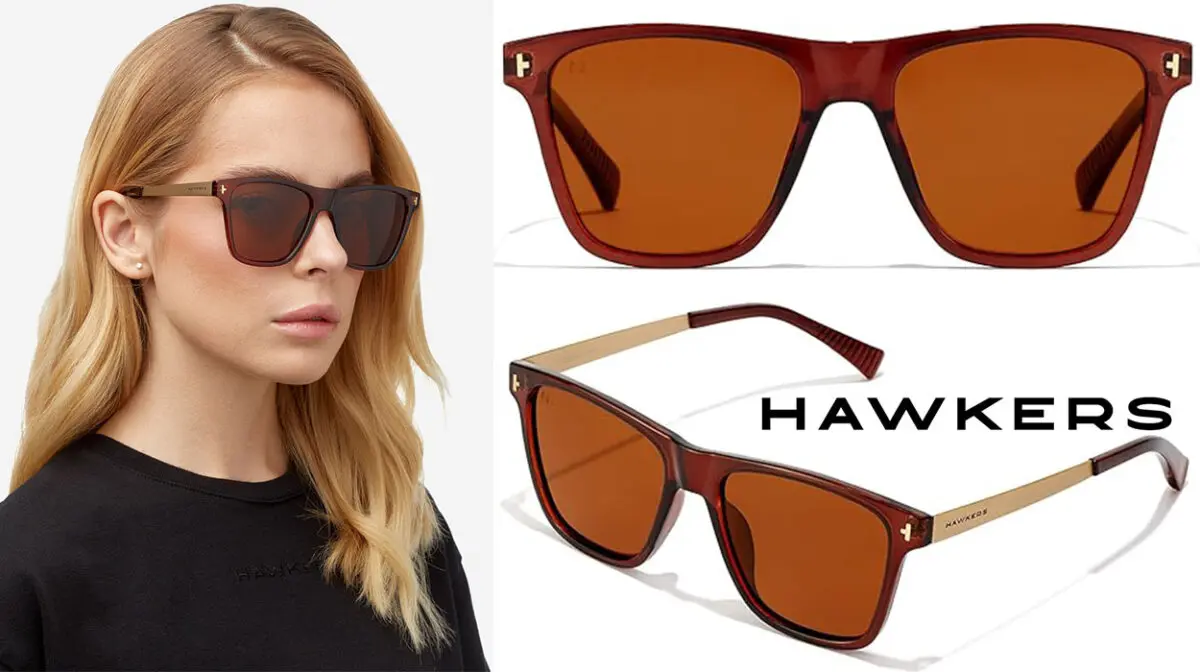 Estas gafas Hawkers con montura metálica y diseño elegante están a precio mínimo en Amazon