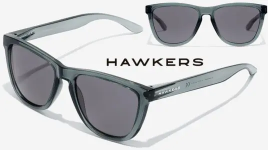 Chollo Gafas de sol Hawkers One Raw Black Transparent Dark