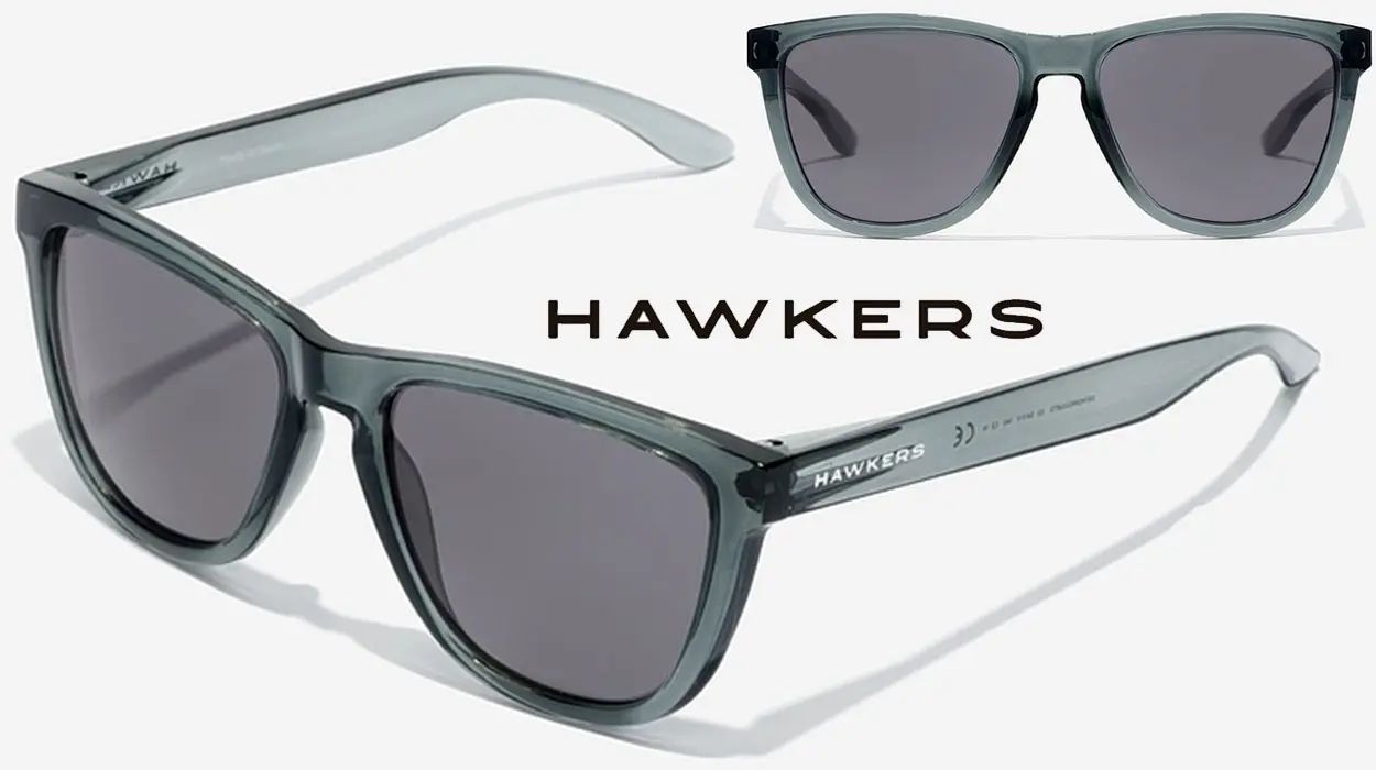 Chollo Gafas de sol Hawkers One Raw Black Transparent Dark
