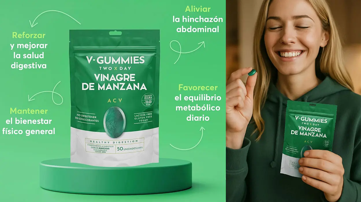 Chollo Gominolas de Vinagre de Manzana V-Gummies para la salud digestiva