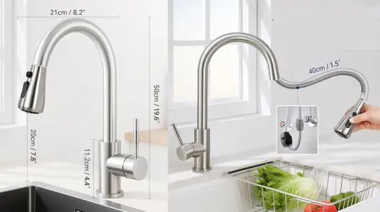 Grifo de cocina 360° Surfou giratorio extraíble 2+1