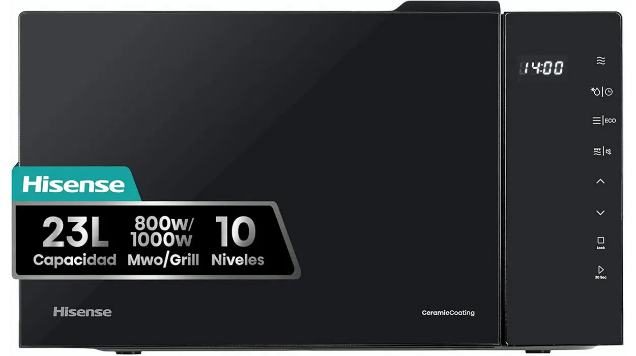 Chollo Microondas digital con grill Hisense H23MOBS5HG4 de 23 litros