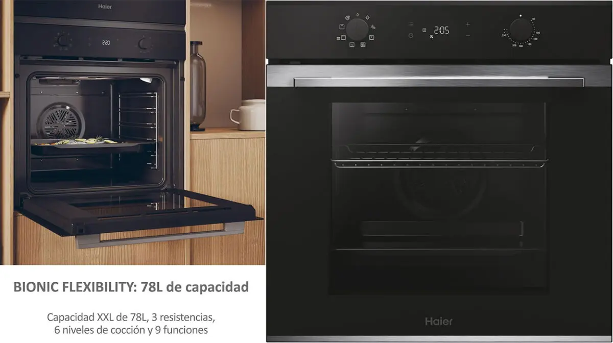 Horno hidrolítico multifunción Haier ID Series 2 de 78 litros