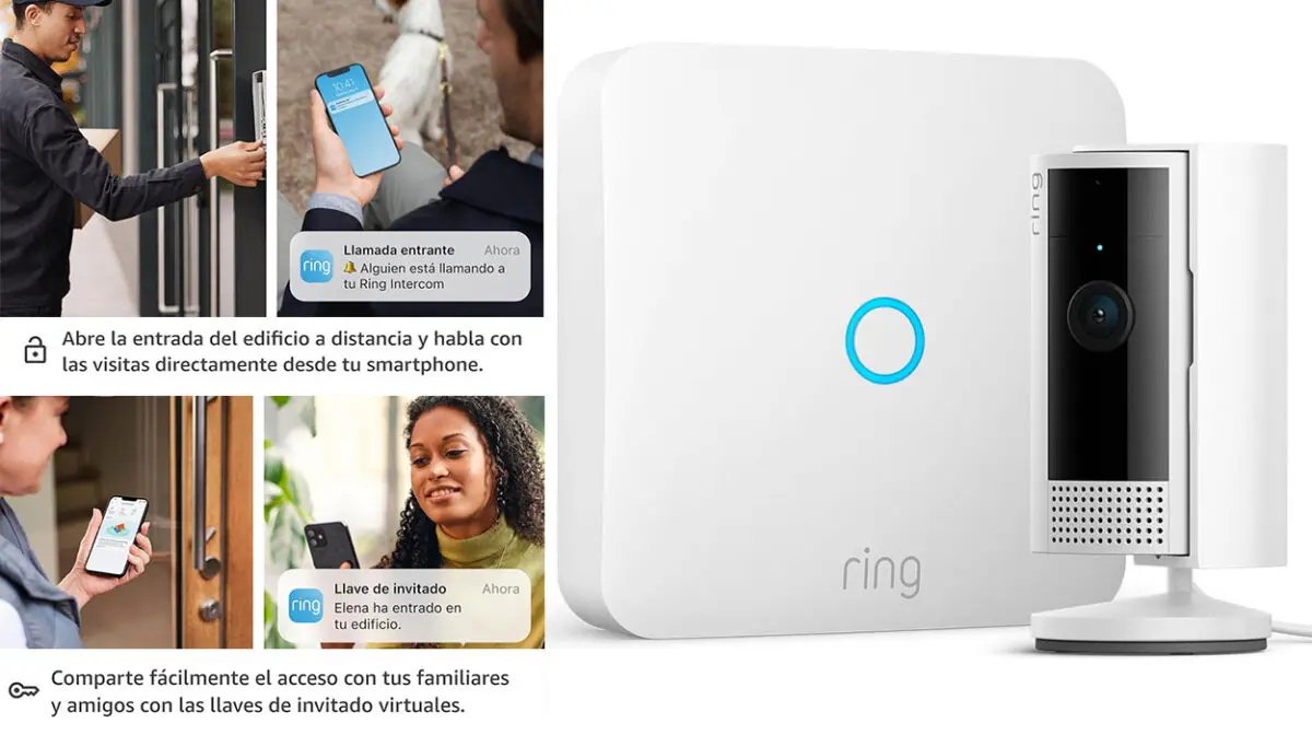 Ring Intercom de Amazon + Ring Indoor Camera
