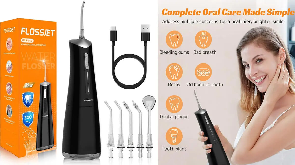 Irrigador dental FlossJet de 300 ml