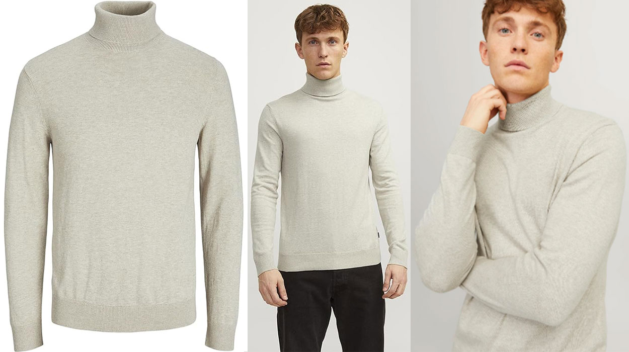 Chollo Jersey Jack & Jones de cuello alto para hombre