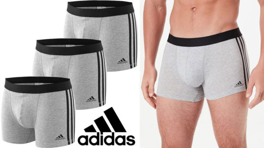 Chollo Multipack Adidas Trunk de 3 bóxer para hombre